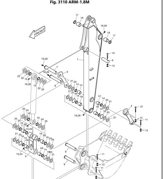 Catálogo de Peças - DOOSAN SOLAR 75-V (DI EXP) - Escavadeira