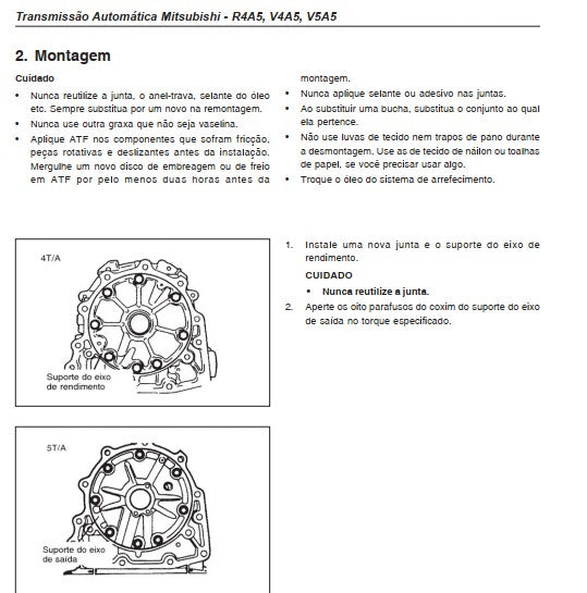 Manual Câmbio Automático V4a51