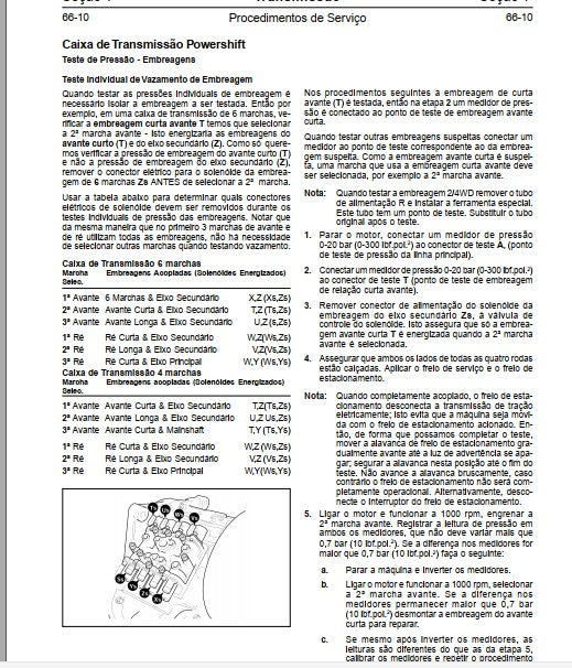 Manual De Serviços Jcb 3cx Retroescavadeira