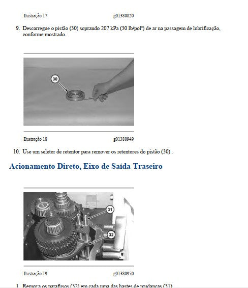 MANUAL DE SERVICO TRANSMISSAO RETROESCAVADEIRA 416E - EM PORTUGUES