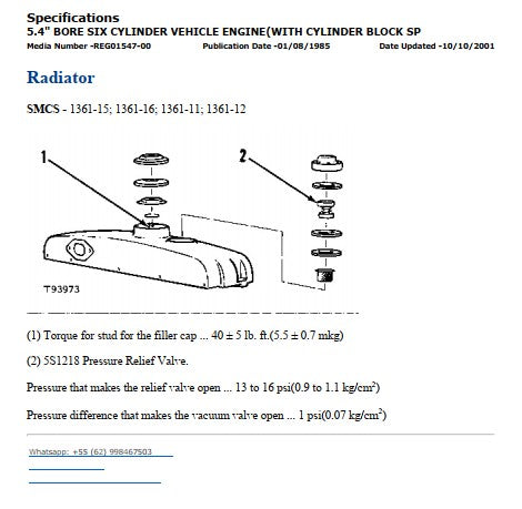 Manual De Serviço Motor - D343 - Maquinas Caterpillar