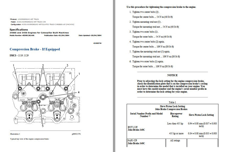 Manual de Serviço CATERPILLAR - AD30 - Caminhão Articulado Subterrâneo (Inglês) PDF