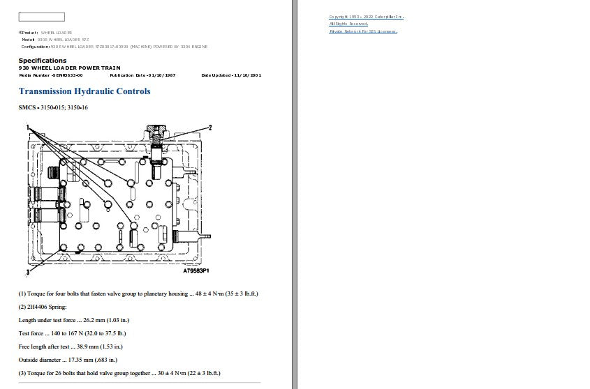 Manual de Serviço CATERPILLAR - 930R - Carregadeira De Rodas (Inglês) PDF