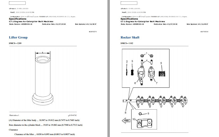 Manual de Serviço CATERPILLAR - 930K - Carregadeira De Rodas (Inglês) PDF