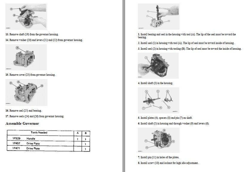 Manual de Serviço CATERPILLAR - D6C - Trator De Esteira (Inglês) PDF