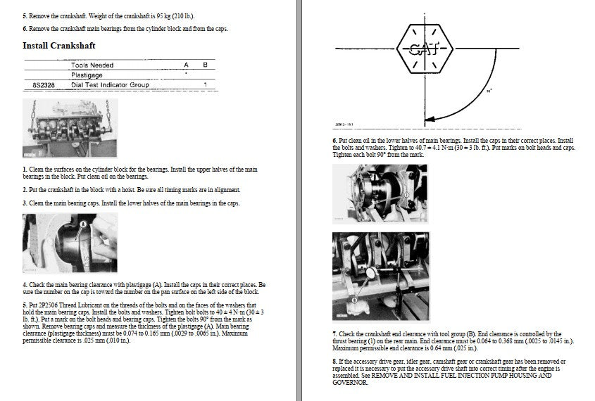 Manual de Serviço CATERPILLAR - D6D SR - Trator De Esteira (Inglês) PDF