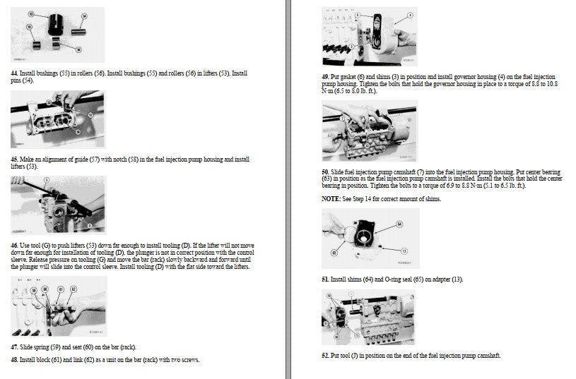 Manual de Serviço CATERPILLAR - D6D SR - Trator De Esteira (Inglês) PDF