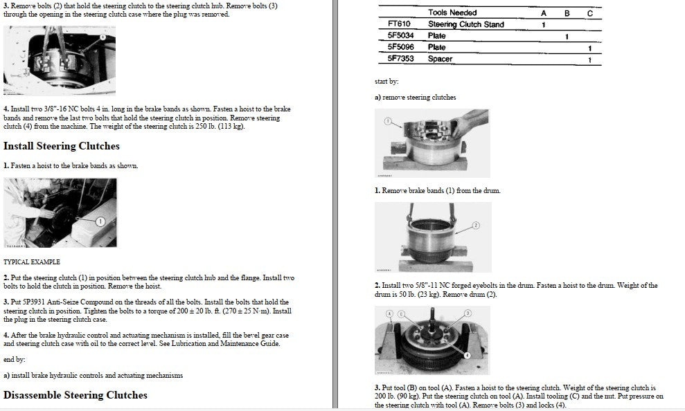 Manual de Serviço CATERPILLAR - D6D - Trator De Esteira (Inglês) PDF