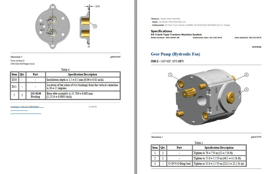 Manual de Serviço CATERPILLAR - D5 - Trator De Esteira (Inglês) PDF
