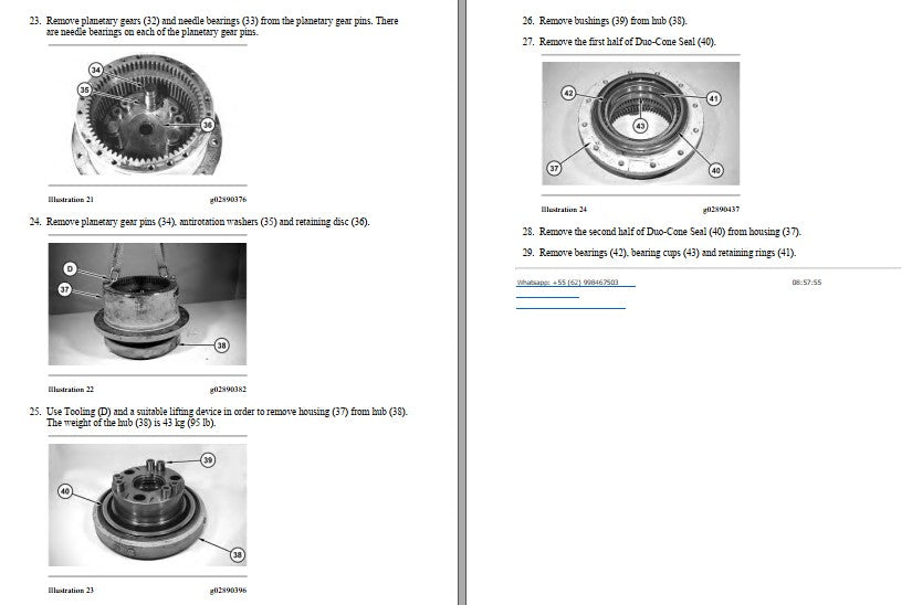 Manual de Serviço CATERPILLAR - CS-54B - Rolo Compactador Vibratório (Inglês) PDF