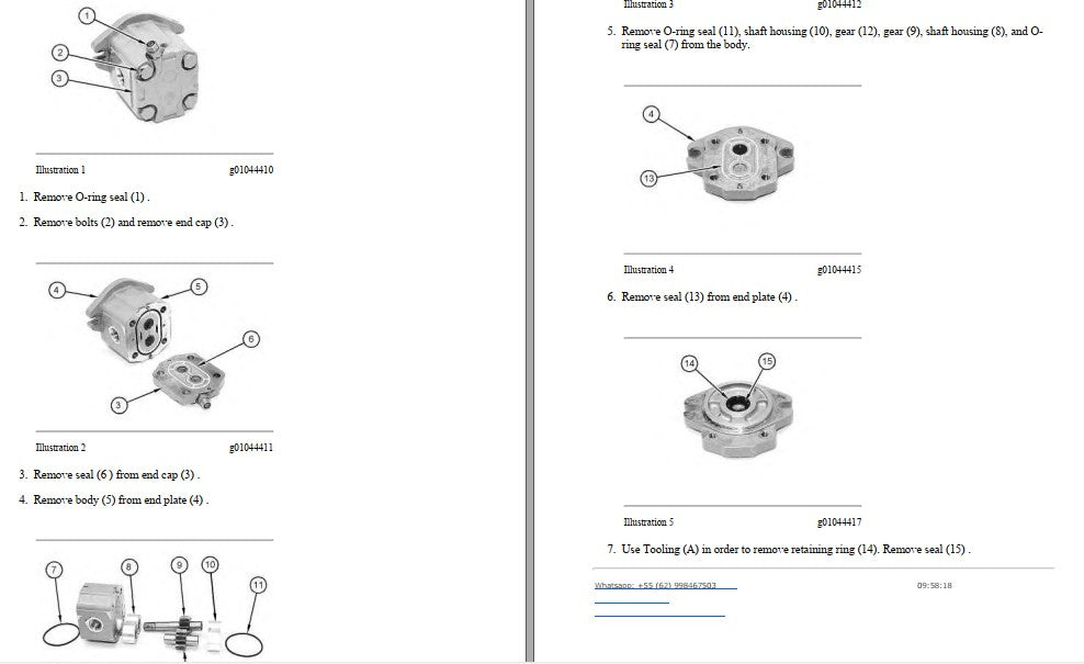 Manual de Serviço CATERPILLAR - CB-22 - Rolo Compactador Vibratório (Inglês) PDF