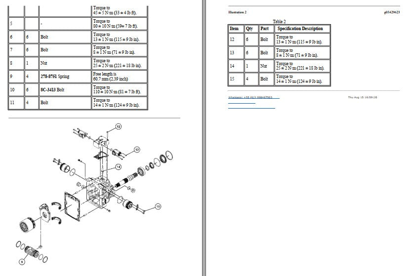 Manual de Serviço CATERPILLAR - CB10 - Rolo Compactador (Inglês) PDF