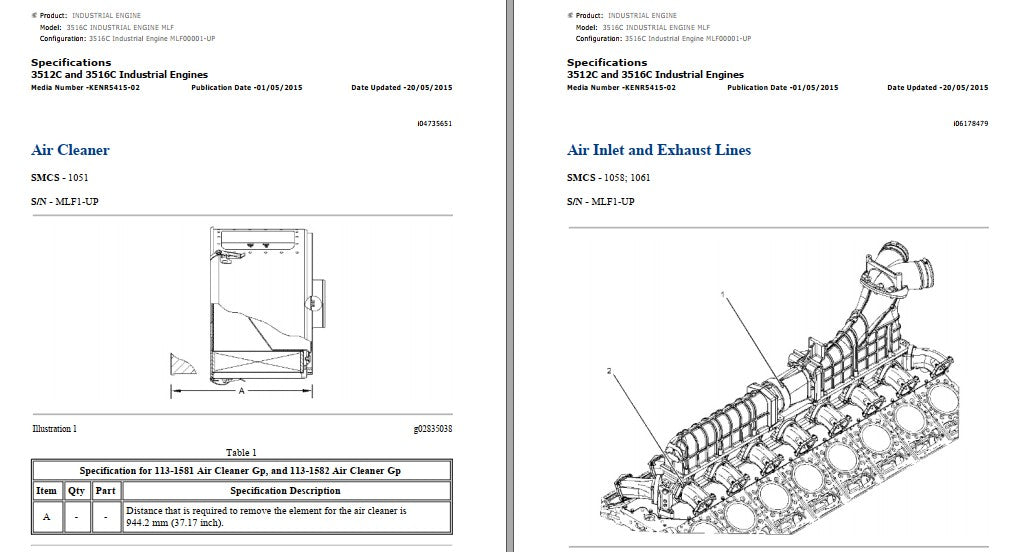 Manual De Serviço Motor - 3516C - Maquinas Caterpillar