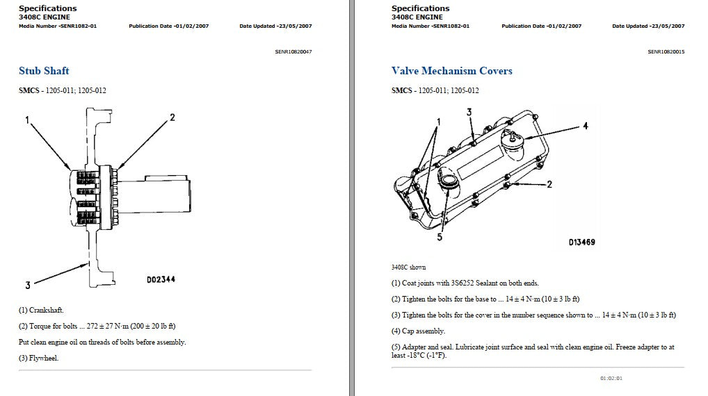 Manual De Serviço Motor Industrial - 3408C - Maquinas Caterpillar