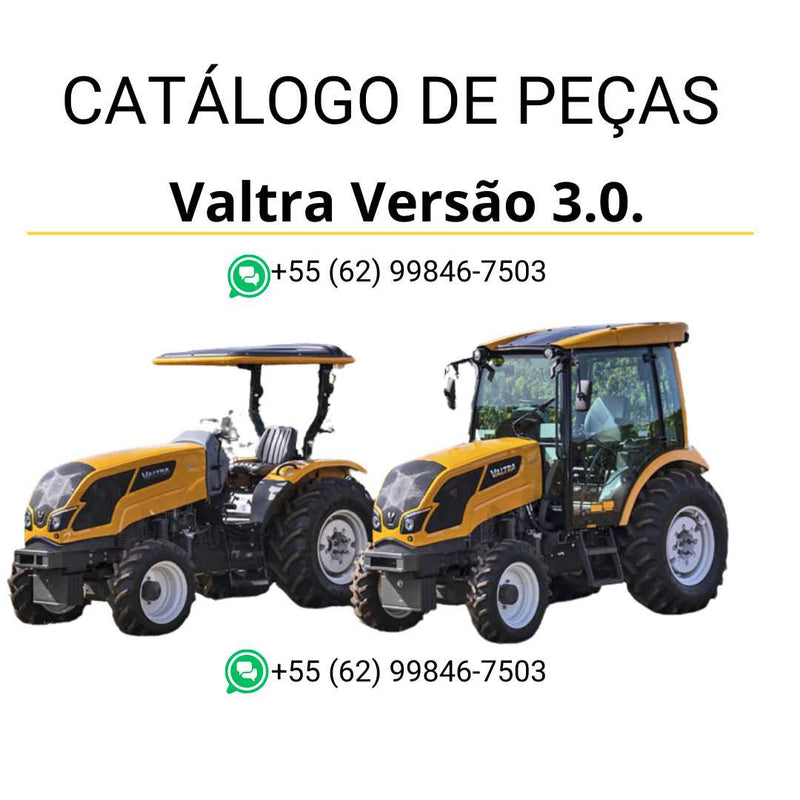 Catálogo eletrônico de peças Valtra versão 3.0 — software completo em PDF com ilustrações detalhadas, referências originais e sistema interativo de busca de componentes para manutenção de máquinas agrícolas.