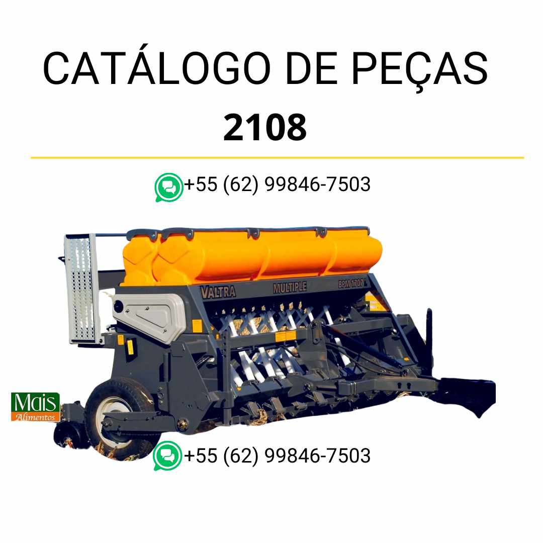 Catálogo de peças BPM1305L, BPM1707L e BPM2108 em PDF — guia técnico ilustrado com diagramas completos e lista de componentes originais da plantadora agrícola.