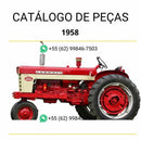 Catálogo de peças do trator Case 460 Farmall Gasolina (1958–1963) em PDF, com ilustrações técnicas detalhadas, diagramas mecânicos e lista completa de componentes originais para manutenção e restauração.