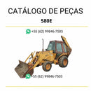 Catálogo de peças da retroescavadeira Case 580E Super em PDF, com ilustrações técnicas detalhadas e lista completa de componentes originais.