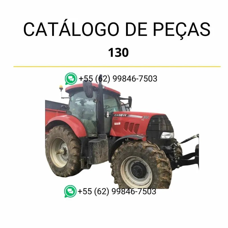 Catálogo de peças CASE PUMA 130 em PDF, com lista completa de componentes e ilustrações técnicas detalhadas