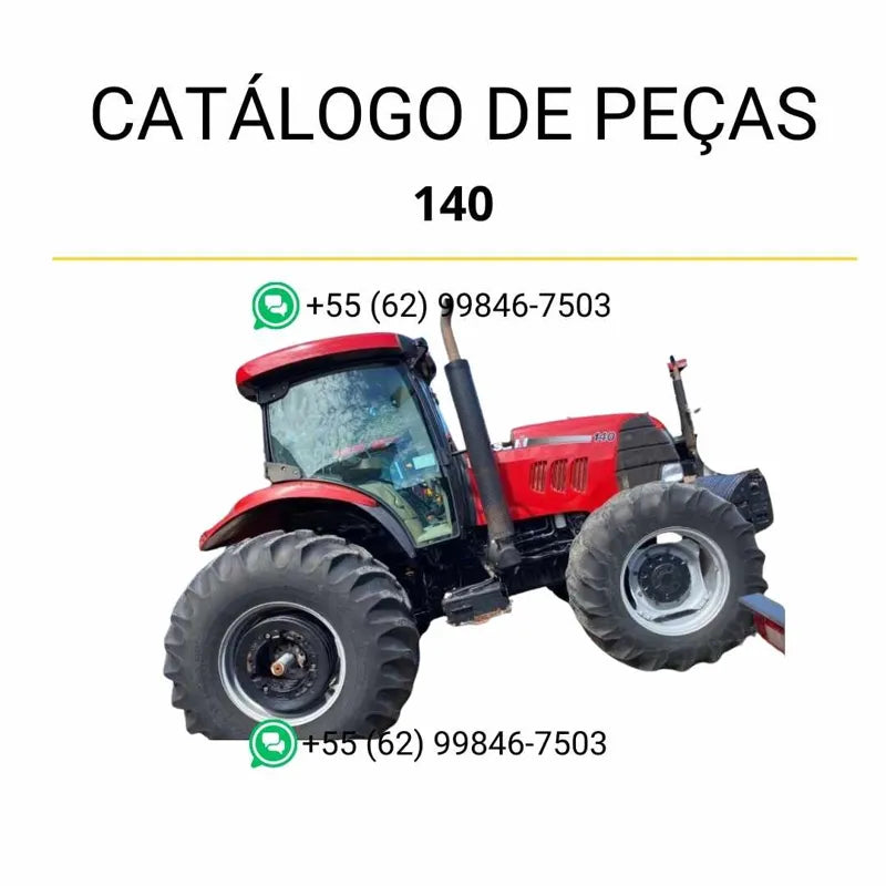 Catálogo de peças CASE PUMA 140 em PDF, com lista completa de componentes e ilustrações técnicas detalhadas