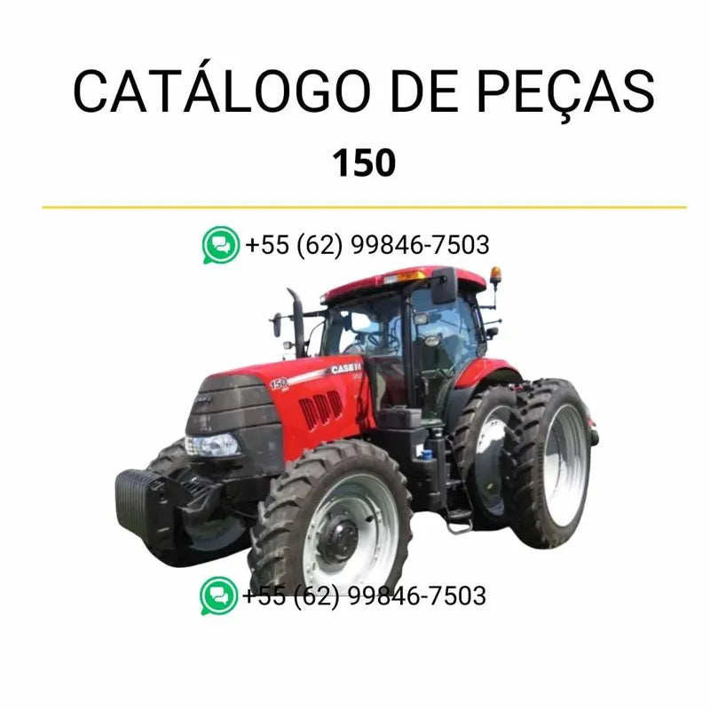Catálogo de peças CASE PUMA 150 CVT TIER 4B em PDF, com lista detalhada de componentes e ilustrações técnicas completas