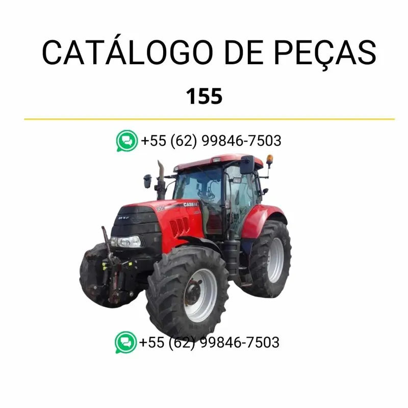 Catálogo de peças CASE PUMA 155 em PDF, com lista completa de componentes e ilustrações técnicas detalhadas