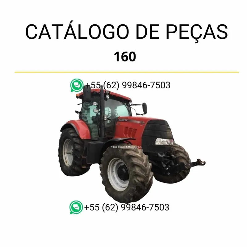 Catálogo de peças CASE PUMA 160 CVT em PDF, com lista completa de componentes e ilustrações técnicas detalhadas