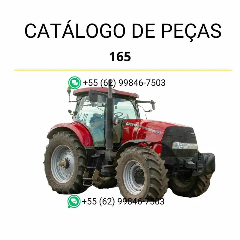 Catálogo de peças CASE PUMA 165 em PDF (ano 2009-2018), com lista completa de componentes e ilustrações técnicas detalhadas