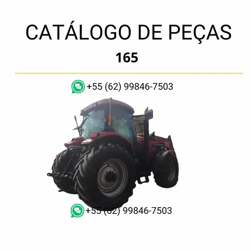 Catálogo de peças CASE PUMA 165 CVT em PDF, com lista completa de componentes e ilustrações técnicas detalhadas