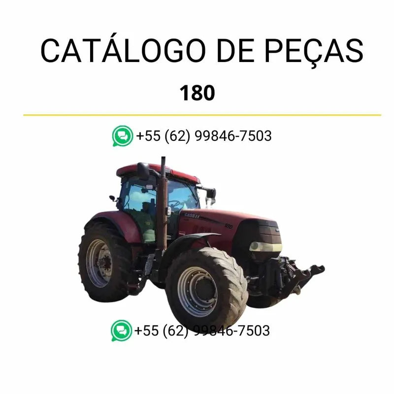 Catálogo de peças CASE PUMA 180 em PDF (ano 2009), com lista completa de componentes e ilustrações técnicas detalhadas