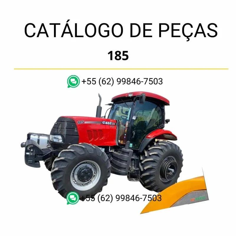 Catálogo de peças CASE PUMA 185 em PDF, com lista completa de componentes e ilustrações técnicas detalhadas