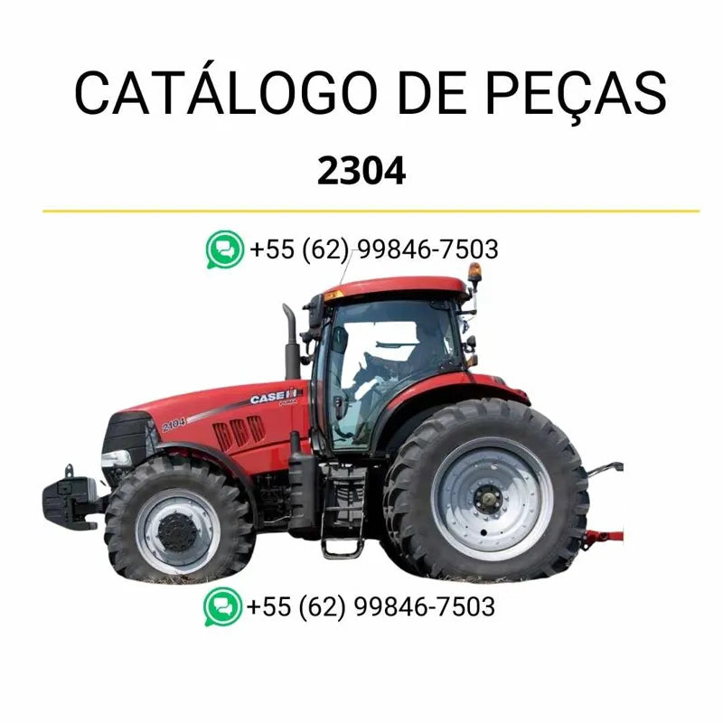 Catálogo de peças CASE PUMA 2304 CCM (CHN) em PDF, com lista completa de componentes e ilustrações técnicas detalhadas