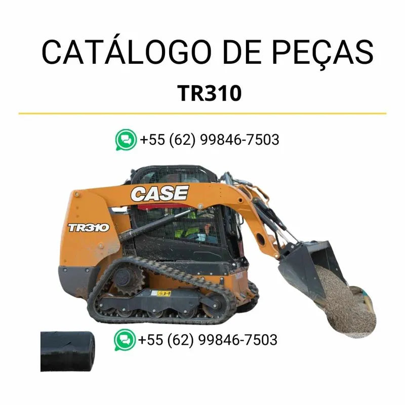 Catálogo de peças CASE TR310 em PDF com diagramas técnicos e identificação completa dos componentes do carregador TIER 4B (3/15).