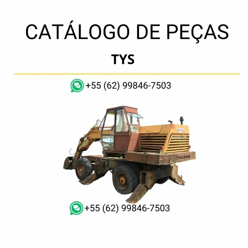 Catálogo de peças CASE TYS Escavadeira Poclain em PDF com ilustrações detalhadas e lista técnica completa de componentes originais OEM