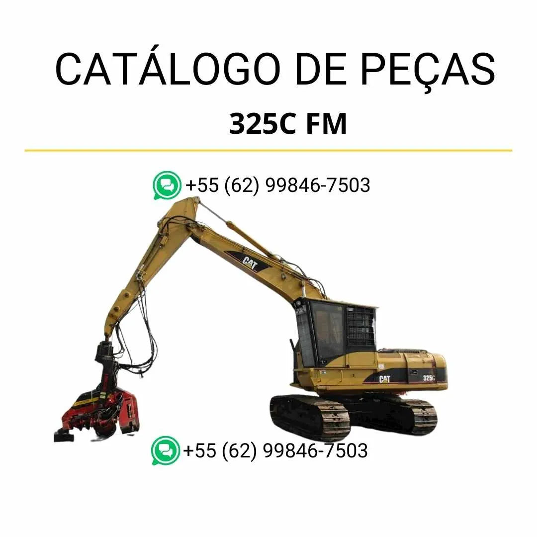 Catálogo de peças Caterpillar 325C Mobile Hyd Power em PDF, com diagramas técnicos detalhados e lista completa de componentes originais