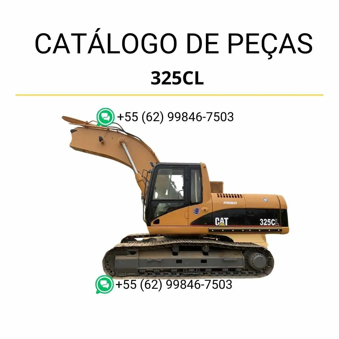 Catálogo de peças Caterpillar 325D FM LL em PDF, com diagramas técnicos detalhados e lista completa de componentes originais