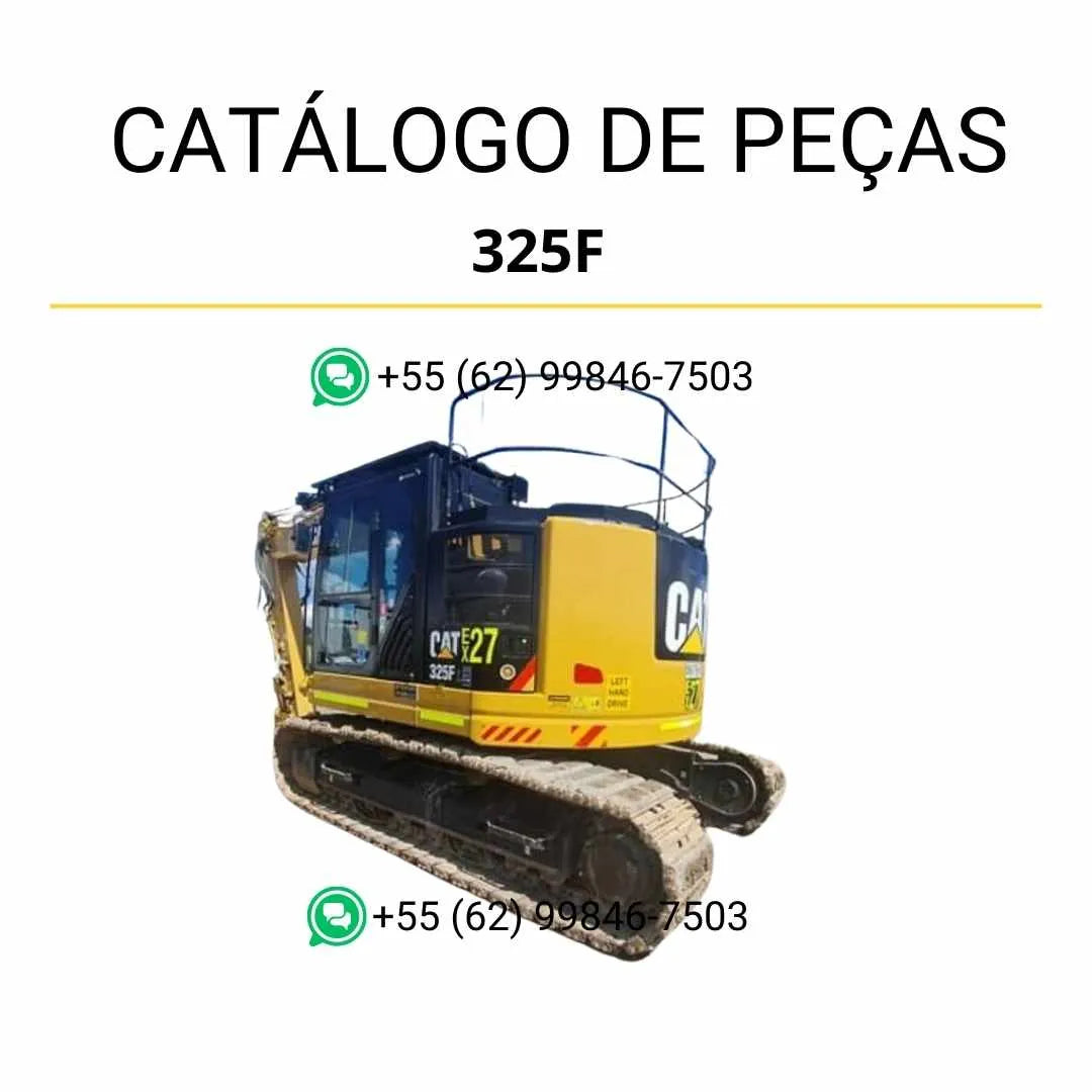 Catálogo de peças Caterpillar 325F em PDF, com ilustrações detalhadas e lista completa de componentes originais