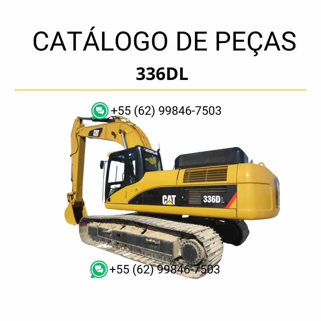 Catálogo de peças Caterpillar 336D L Mobile Hyd Power escavadeira em PDF com ilustrações técnicas e lista completa de componentes originais.