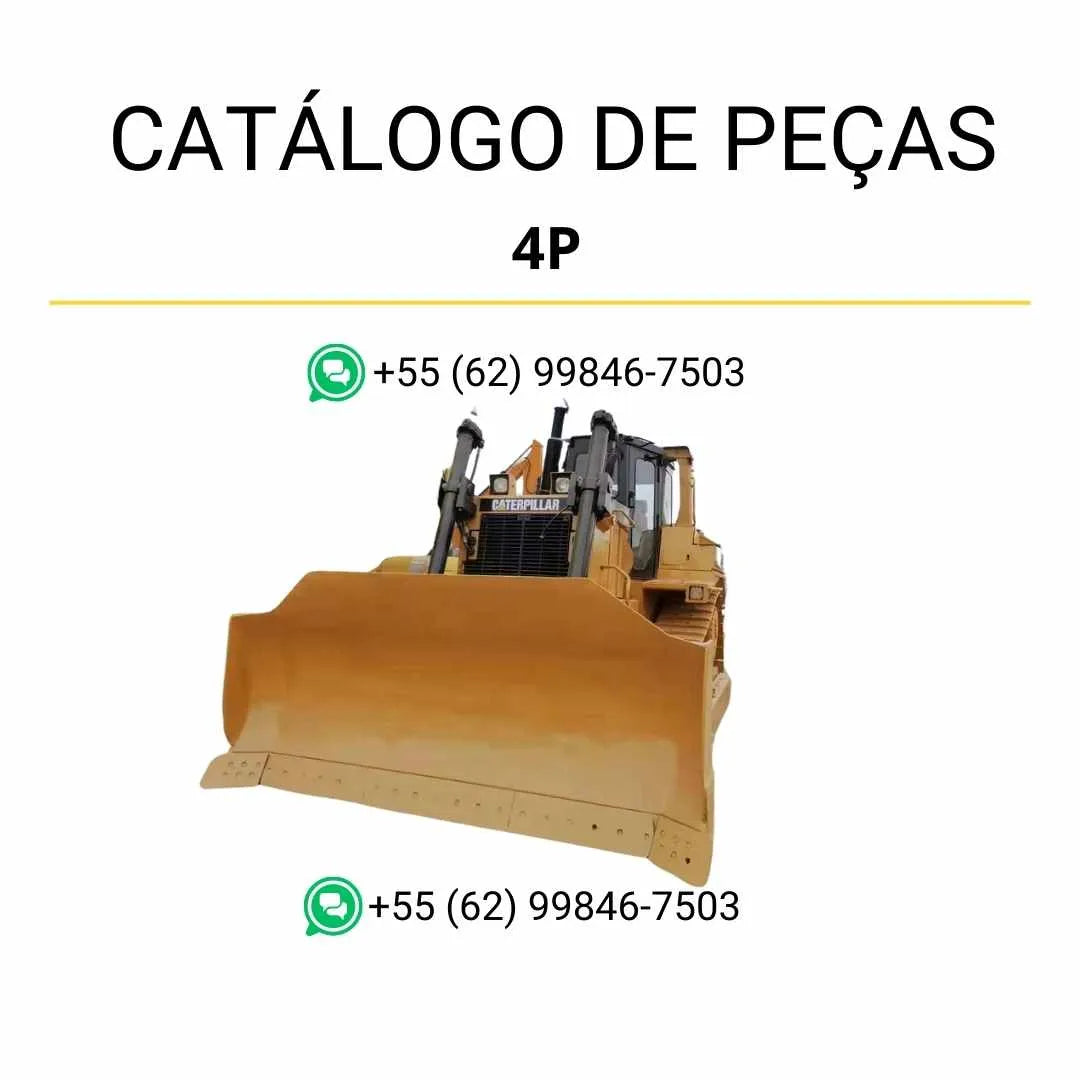 Catálogo de peças Caterpillar 4P Bulldozer em PDF com diagramas técnicos detalhados e lista completa de componentes originais da máquina.