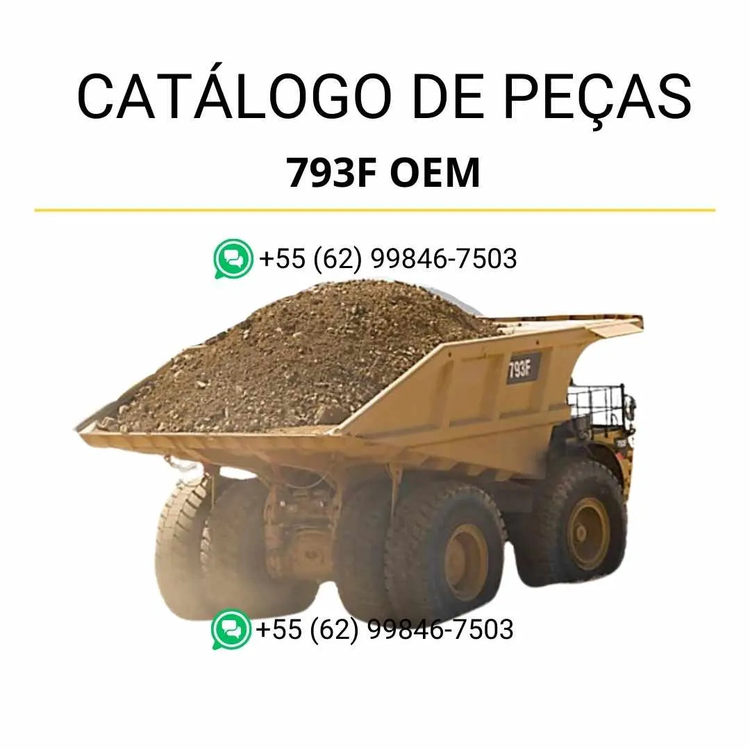 Catálogo de peças Caterpillar 793F OEM em PDF com diagramas técnicos precisos e relação completa dos componentes originais do caminhão basculante.