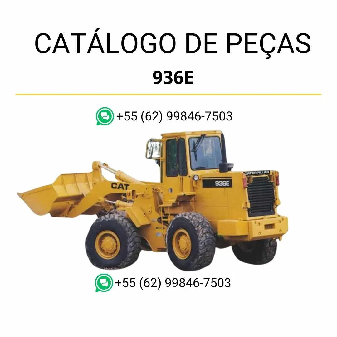 Catálogo de peças Caterpillar 936E em PDF com ilustrações detalhadas e relação completa dos componentes originais da carregadeira de rodas.
