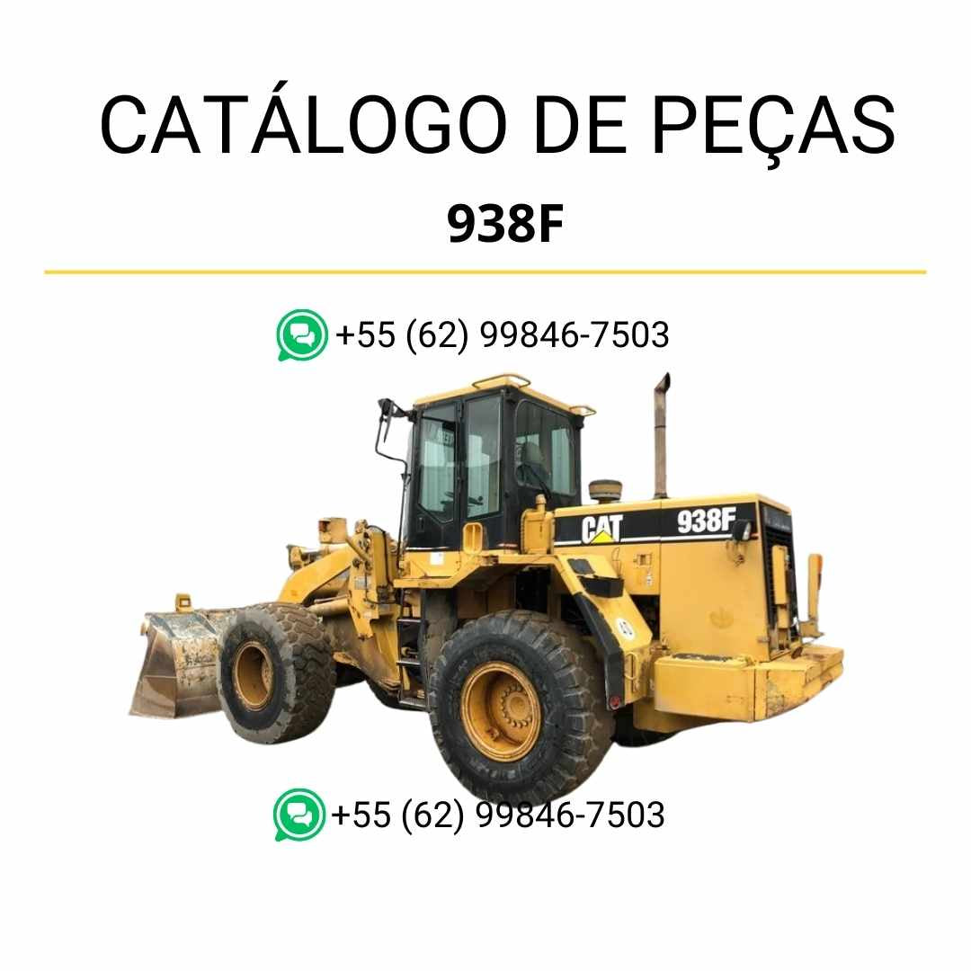 Catálogo de peças em PDF da carregadeira de rodas Caterpillar 938F com códigos originais e diagramas detalhados para manutenção eficiente