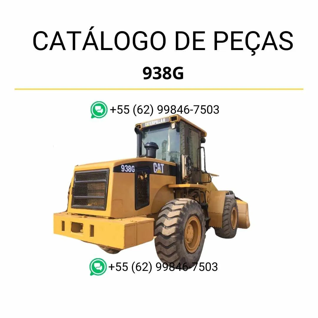 Catálogo de peças Caterpillar 938G em PDF com ilustrações técnicas completas e lista detalhada dos componentes originais da carregadeira de rodas.