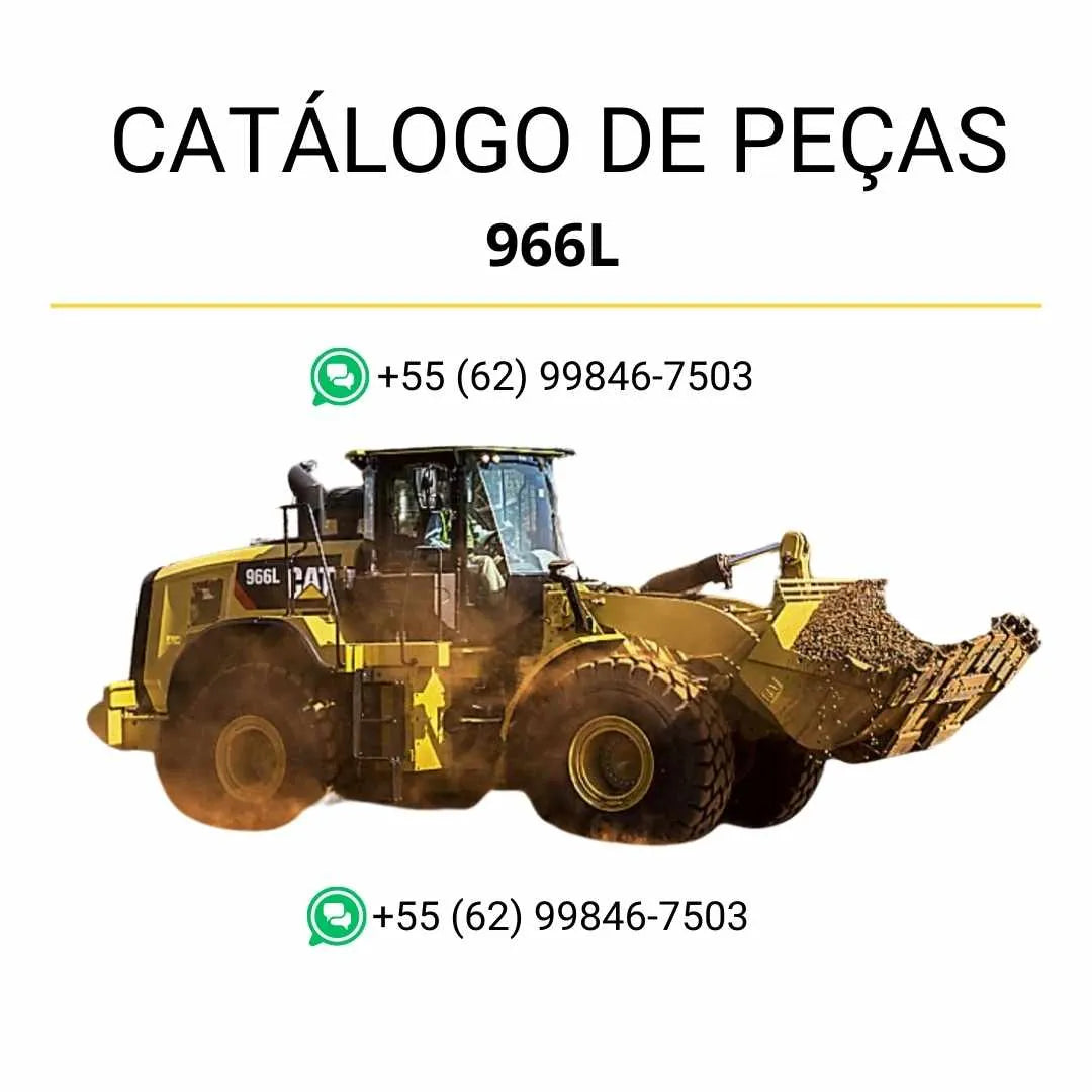 Catálogo de peças Caterpillar 966L em PDF com diagramas técnicos precisos e lista completa de componentes da carregadeira de rodas.