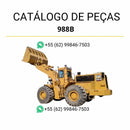 Catálogo de peças Caterpillar 988B em PDF com diagramas detalhados e lista completa de componentes originais da carregadeira de rodas.