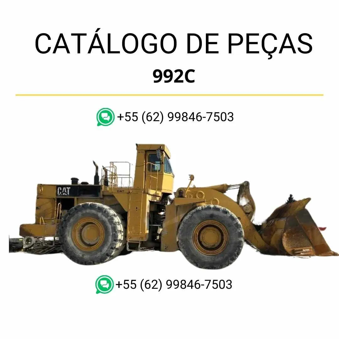 Catálogo de peças Caterpillar 992C Carregadeira de Rodas em PDF com ilustrações técnicas completas e identificação detalhada de componentes originais.