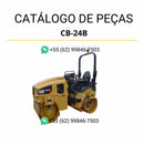 Catálogo de peças Caterpillar CB-24B em PDF com ilustrações detalhadas e relação completa dos componentes originais do rolo compactador.