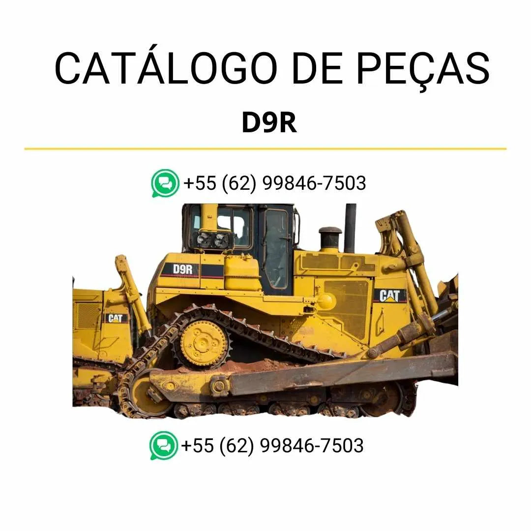 Catálogo de peças Caterpillar D9R em PDF com diagramas técnicos completos e lista detalhada de componentes originais da máquina.