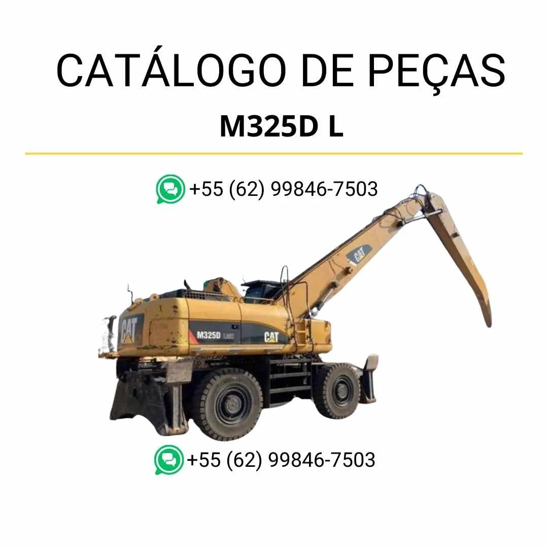 Catálogo de peças Caterpillar M325D L MH Material Handler em PDF com ilustrações técnicas detalhadas e lista completa de componentes originais.