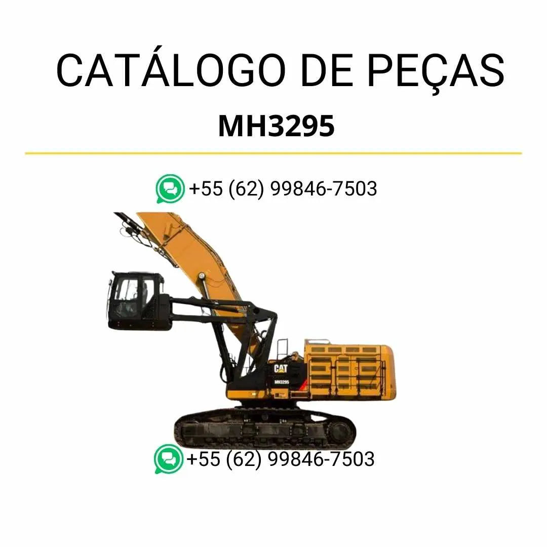Catálogo de peças Caterpillar MH3295 material handler em PDF com diagramas técnicos completos e identificação detalhada de componentes originais.